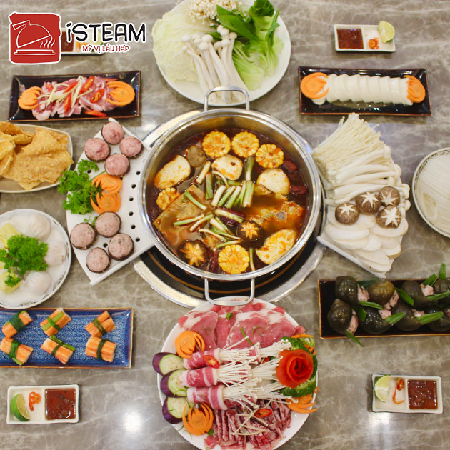 Isteam - Lẩu Bò 15 Món Nhúng Cho 4-6 Người