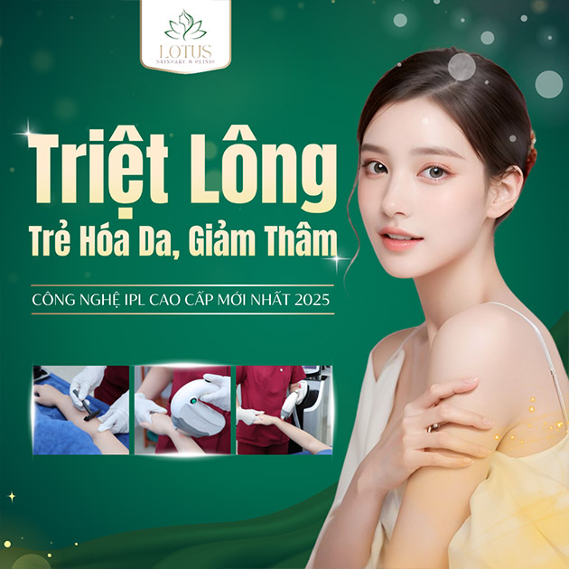 Lotus Spa - Triệt Lông, Trẻ Hóa Da, Giảm Thâm - 20 Lần - BH 5 Năm