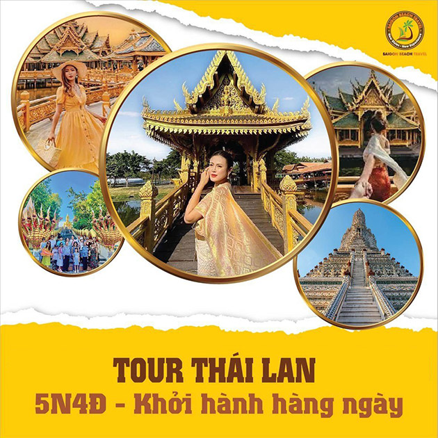 Tour Thái Lan 5N4Đ - Bangkok - Pattaya - Nongnooch - Chợ Nổi