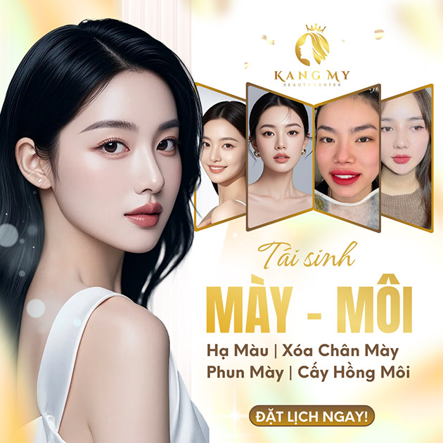 TMV QT Kang My - Hạ Màu/ Xóa Chân Mày/ Phun Mày/ Cấy Hồng Môi