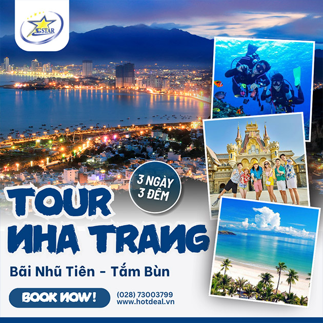 Tour Nha Trang 3N3Đ - Bãi Nhũ Tiên - Tắm Bùn