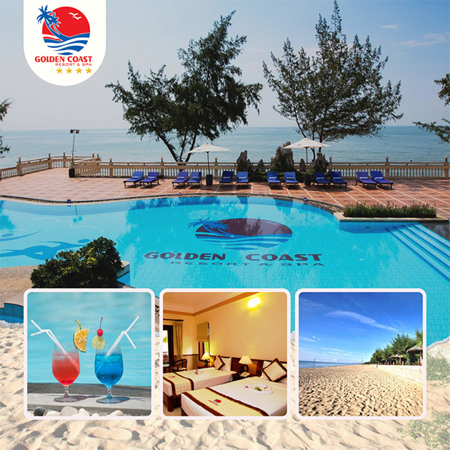 Golden Coast Resort & Spa 4* - Gói 3N2Đ - Phòng + 4 Bữa Ăn