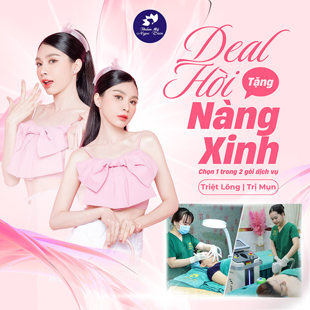 Thẩm Mỹ Ngọc Tiên - 10 Lần Triệt Lông Diode Laser/ Trị Mụn
