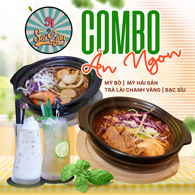 51 Sài Gòn - Combo Mì Cay Trong Không Gian Âm Nhạc Hiện Đại