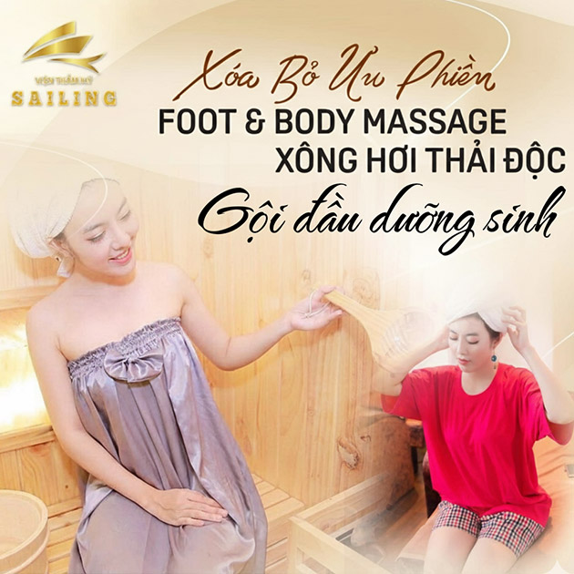Sailing Clinic - Xông Hơi, Bấm Huyệt, Massage Foot & Body 90'