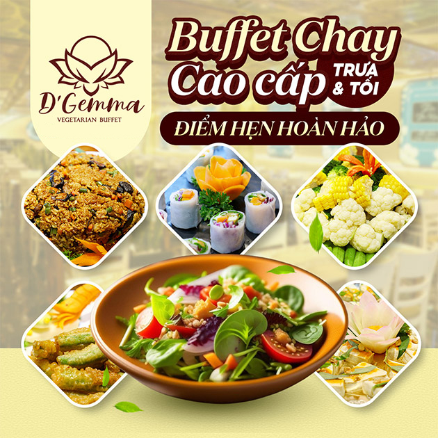 DGemma Celadon - Buffet Chay Trưa/ Tối Hơn 60 Món Tinh Túy