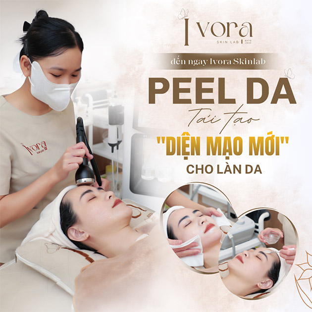 Ivora Skinlab - Peel Da Căng Bóng Tức Thì - Không Đau, Bong Tróc