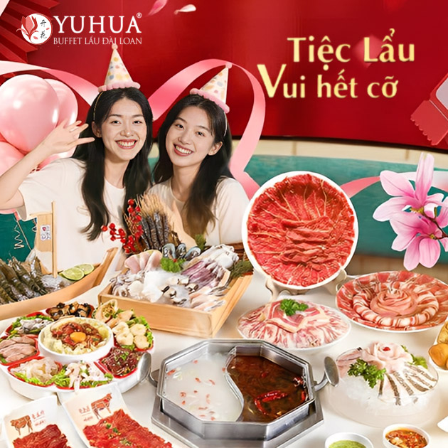 Yuhua Lê Văn Sỹ - Buffet Lẩu Đài Loan Hơn 80 Món Nhúng
