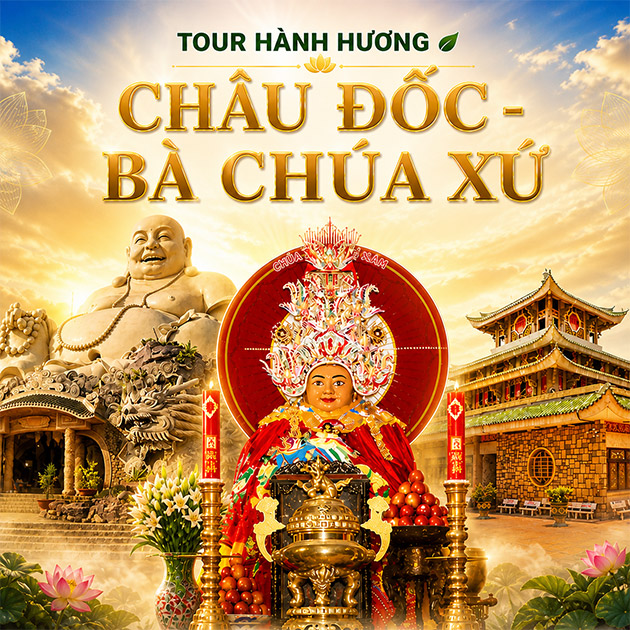 Tour Hành Hương Châu Đốc - Bà Chúa Xứ 1N1Đ - HH002