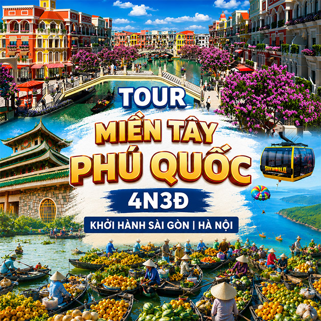 Tour Miền Tây - Phú Quốc 4N3Đ - Khởi Hành Sài Gòn/ Hà Nội