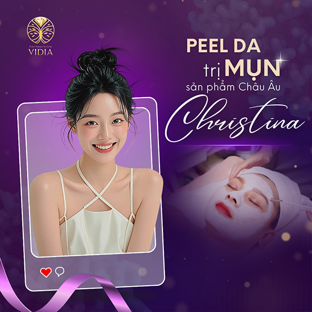 Vidia Clinic - Peel Điều Trị Mụn Với Sản Phẩm Châu Âu Christina