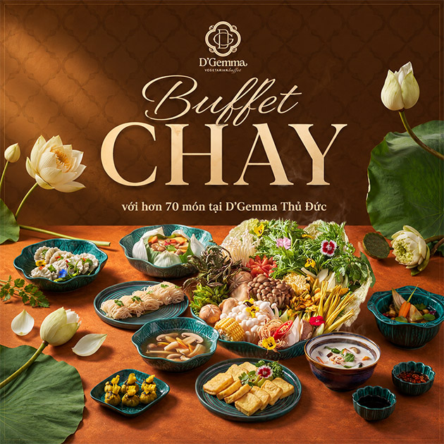 DGemma Thủ Đức - Buffet Chay Cao Cấp Trưa/ Tối