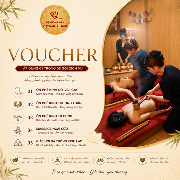 Viện Việt Hàn - Ôn Phế Kinh/ Massage Ngải Cứu/ Giác Hơi 90’