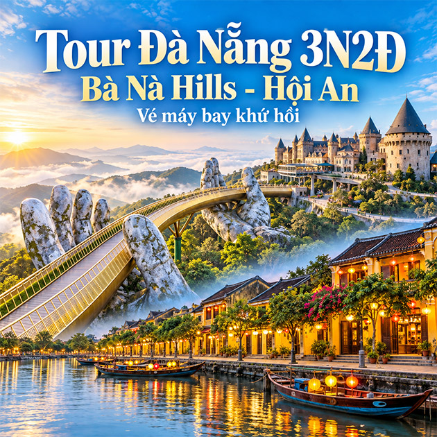 Tour Đà Nẵng 3N2Đ - Bà Nà Hills - Hội An - VMB Khứ Hồi