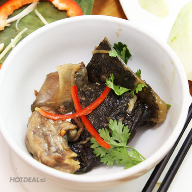 Combo Baba Rang Muối/ Hấp Lá Sen + 1 Dĩa Trái Cây Tại Phú Thọ Quán
