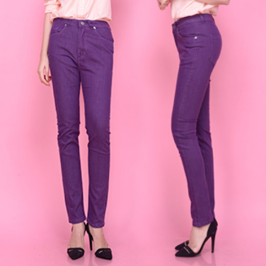 Quần Kaki Jeans Màu Tím