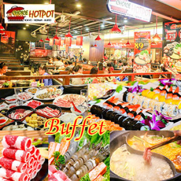 Buffet Trưa Lẩu Nhật & Sushi, Miễn Phí Buffet Kem, Tráng Miệng, Món Ăn Kèm