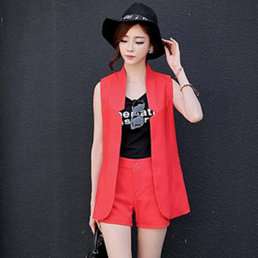 Set Vest Nữ Kèm Áo Hai Dây có Bigsize Blazer Cộc Tay Đệm Vai Quần Short Nữ  Đenxanh Cốm Chuẩn Form Hàn Quốc   Hazomicom  Mua Sắm Trực Tuyến Số