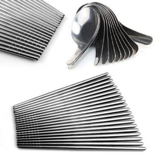 Combo 10 Muỗng Súp + 5 Đôi Đũa Inox