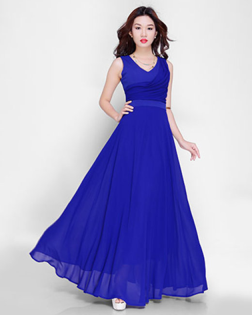 Đầm dạ hội xanh dương thật đẳng cấp  kiêu sa