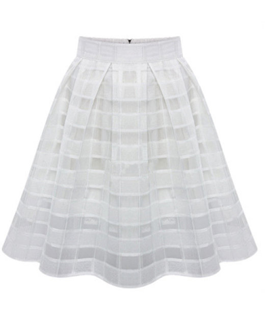 S8390B93 - Bộ tweet đen: Áo cổ phối trắng + chân váy xòe.. Thời trang nữ  Toson