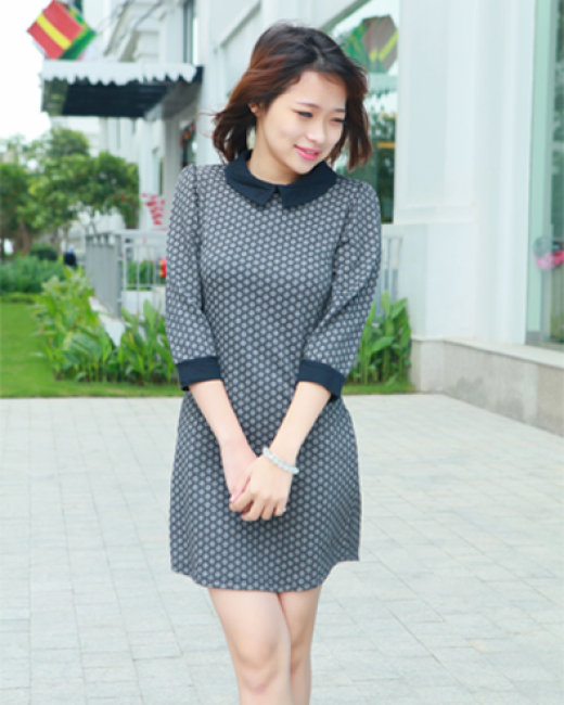 Đẹp duyên dáng với váy đầm cổ peter pan vui tươi - Thời trang - Việt Giải  Trí