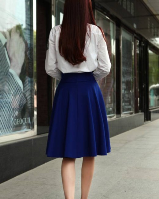 Váy xòe xanh coban | Shopee Việt Nam