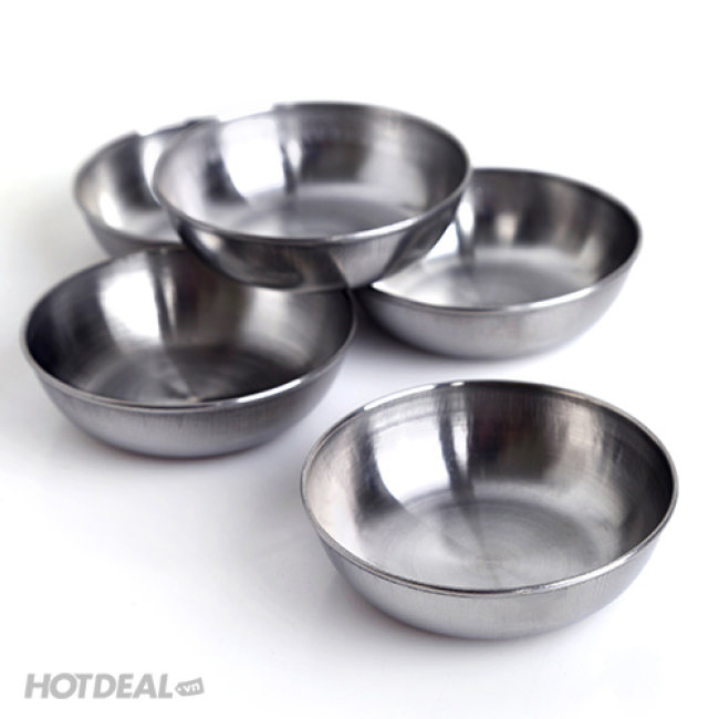 Combo 10 Chén Inox Làm Rau Câu, Bánh Bèo, Bánh Flan
